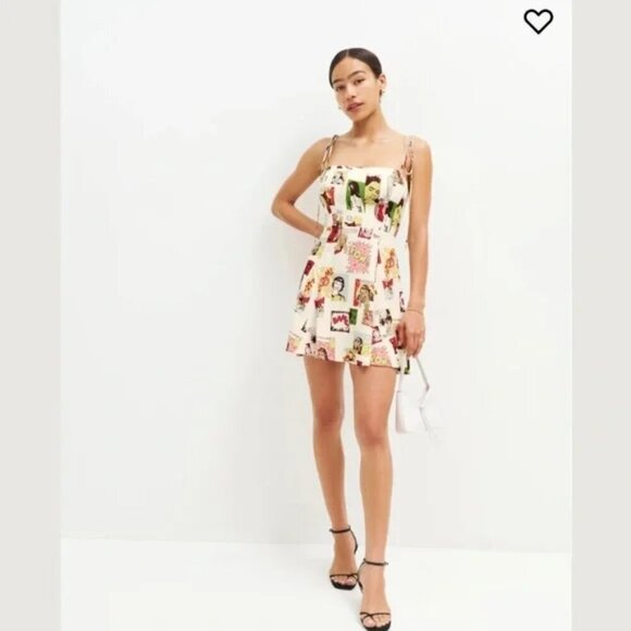 Reformation Presley Dress in Comic Book size 8 NWT - Picture 2 of 11